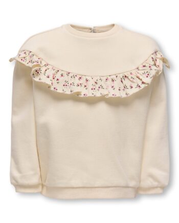 Only Mini Capella Life Ruf Sweatshirt Whitecap Gray 92 Cm