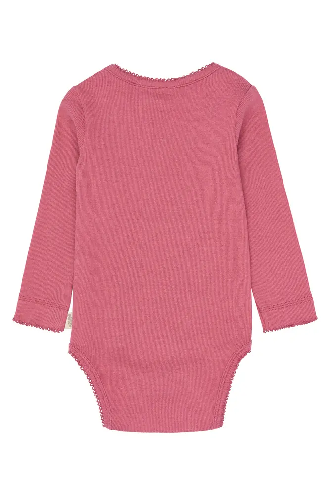 Petit Piao Sea Langærmet Body Mauvewood 92 Cm