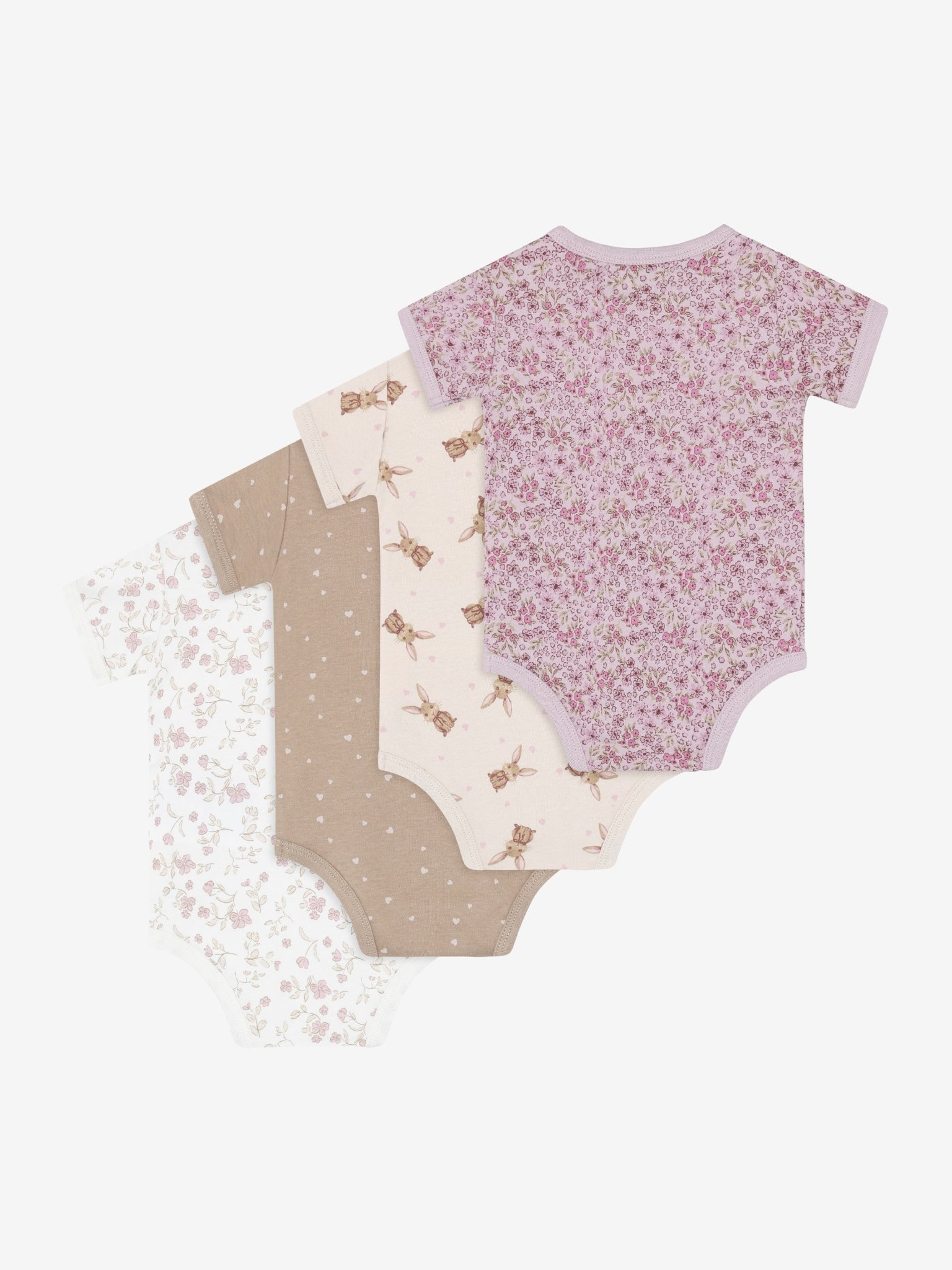 Pippi Kortærmet Body   Stk Violet Ice 68