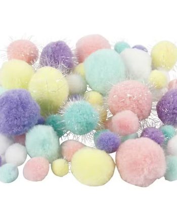 Pomponer Pastel Glitter