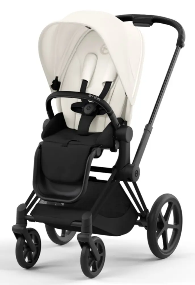 Priam Klapvogn  Off White Matt Black