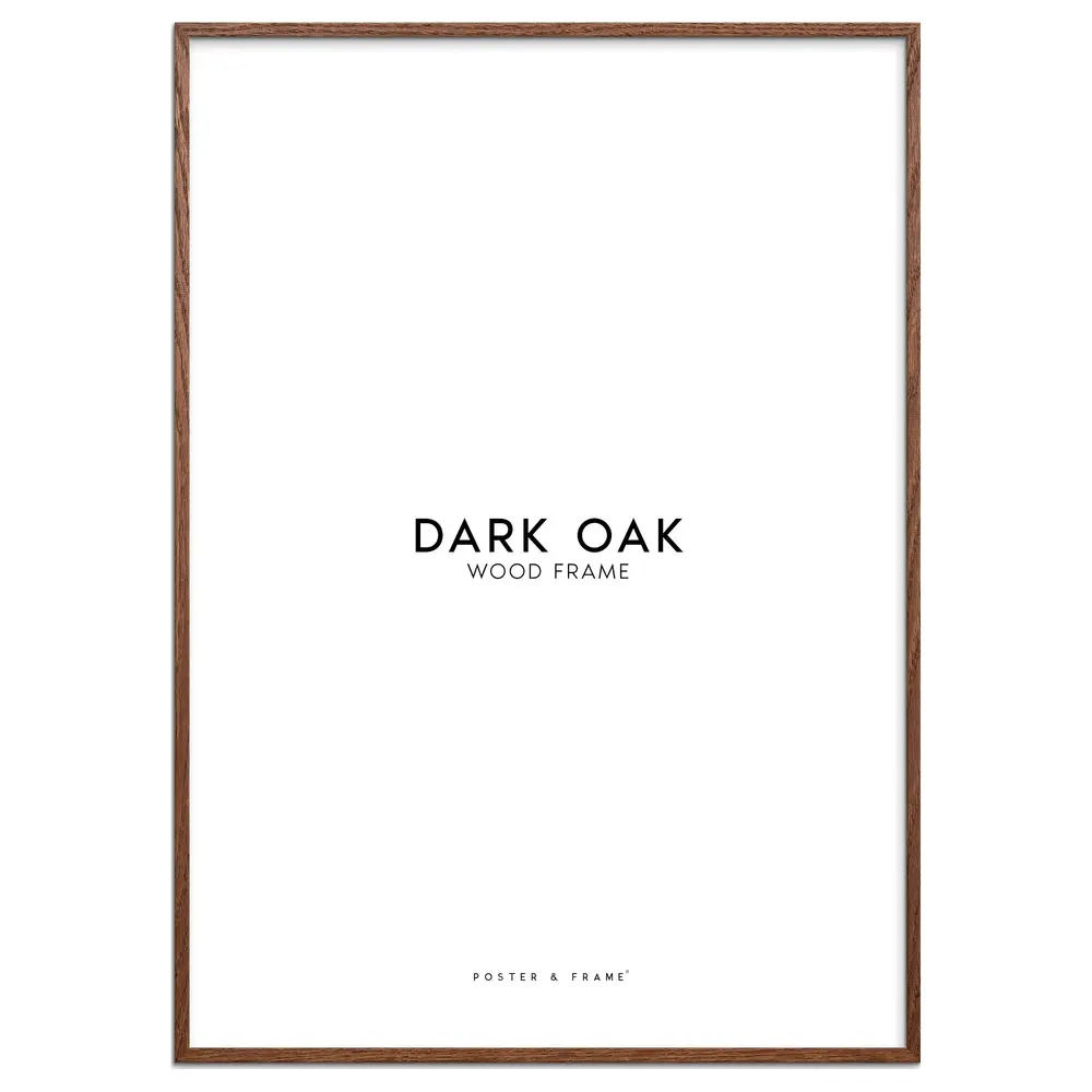 Ramme Mørk Egetræ A3