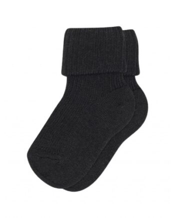 Rib Baby Bomuldsstrømper Black 15 16