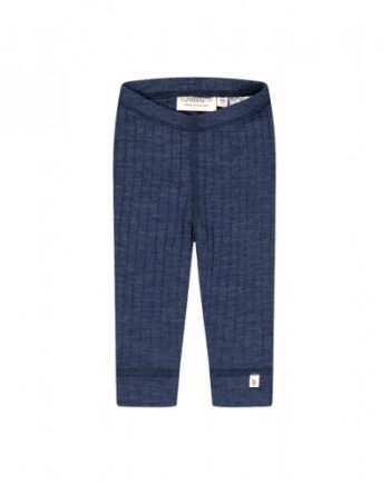 Rib Leggings   100  Merino Uld  Oeko-texâ  Navy Melange 56