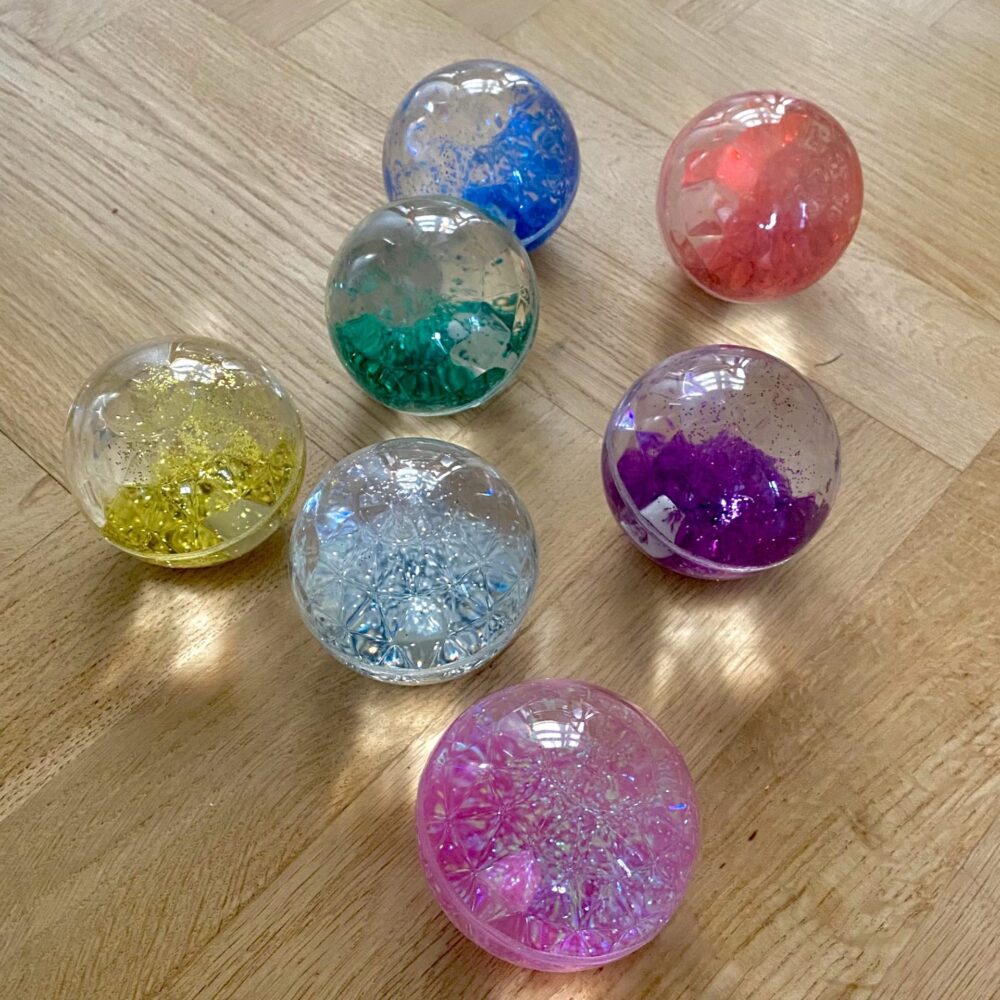 Sensoriske Glitterbolde Sæt Af