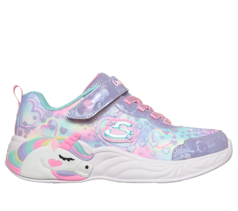 Skechers Unicorn Dreams Sneakers Heart Sparkle Purple 28