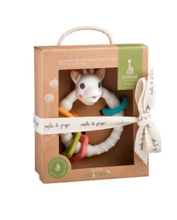 Sophie La Girafe So Pure  Bidering Med Farverige Ringe