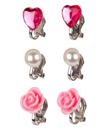 Souza Clips øreringe Pink   Pak