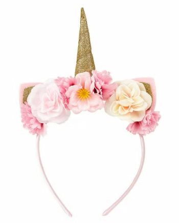 Souza Hårbøjle Unicorn Med Blomster