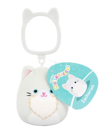 Squishmallows Bamse   Cm Zachariah Cat Clip On