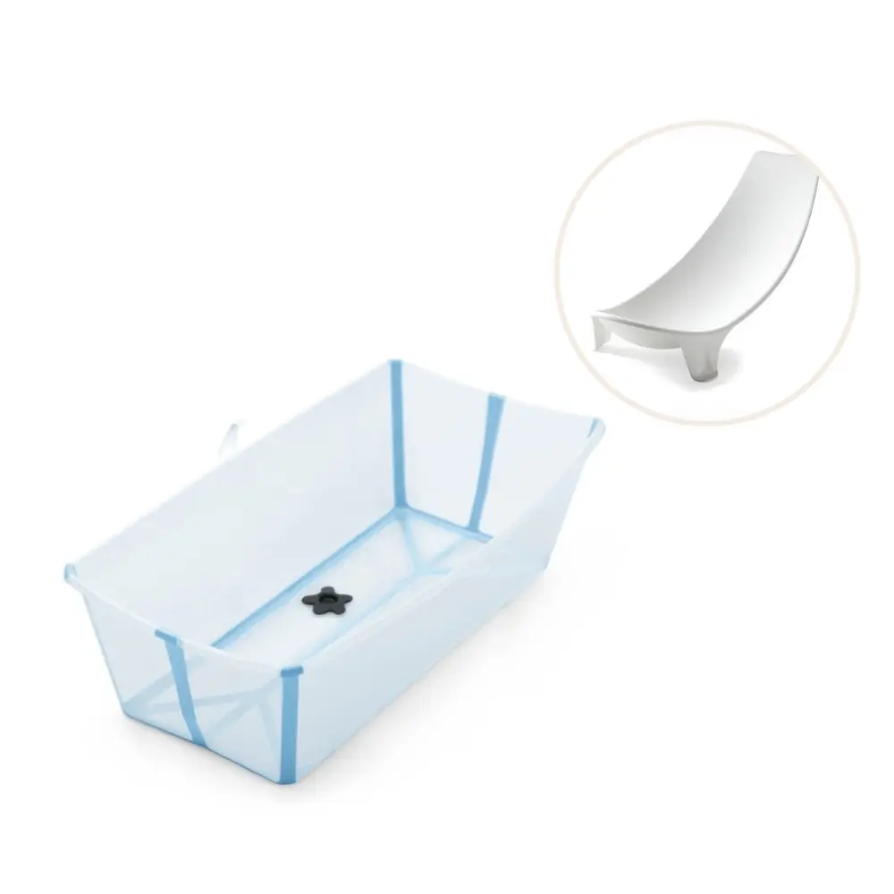 Flexi Bath   Inkl  Newborn Support Ocean Blue