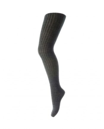 Strømpebukser Til Børn   Merino Uld Dark Grey Melange 60