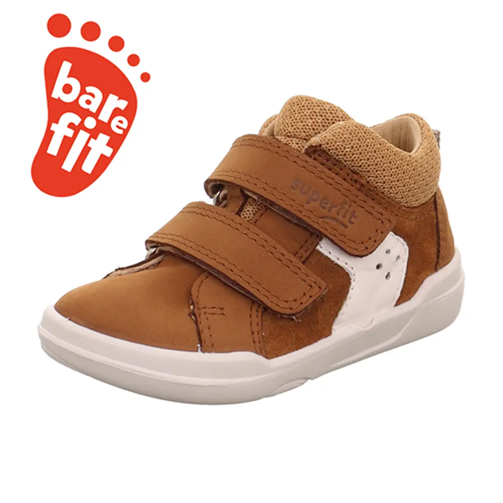 Superfree Barefoot Sneaker Brun Hvid 28