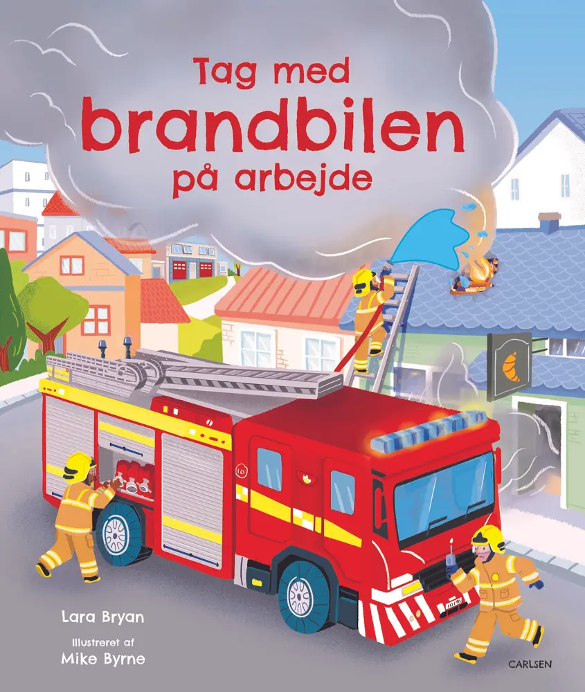 Tag Med Brandbilen På Arbejde