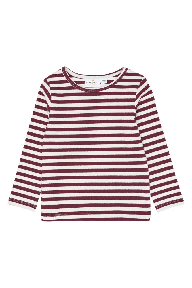 The New Siblings Fro Rib Bluse Gardenia Striped 98
