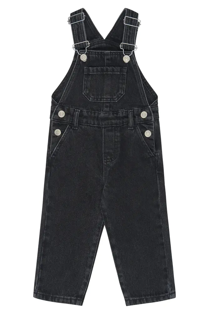 The New Siblings Valu Denim Smækbukser Black Denim Wash 104
