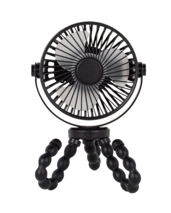 Titaniumbaby Ventilator   Klap-   Barnevogn Genopladelig Sort