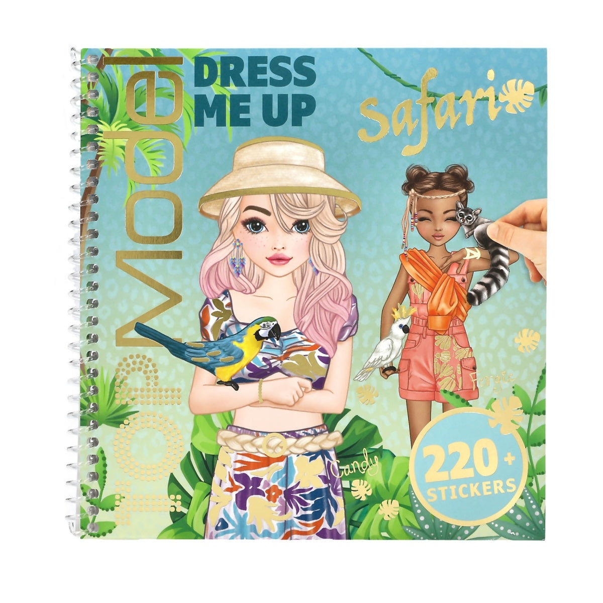 Top Model Klistermærkebog Dress Me Up Safari