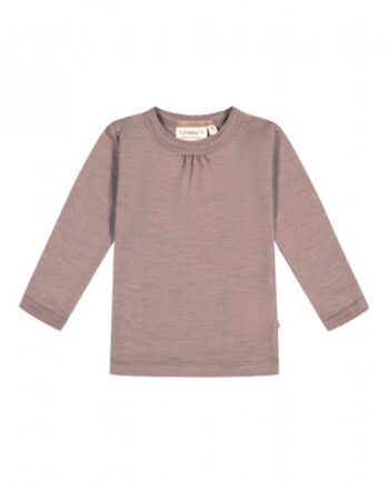 Trøje Med Rynker Ved Halsen   100  Merino Uld  Oeko-texâ  80 Lavender
