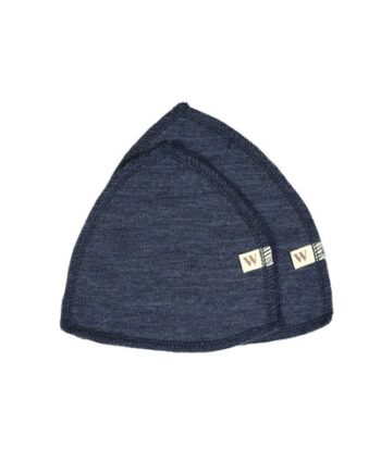 Try-it æske    Ammeindlæg   100  økologisk Merino Uld    Og    Oeko-texâ  Navy-blue Small  Ca  12 Cm   Diameter