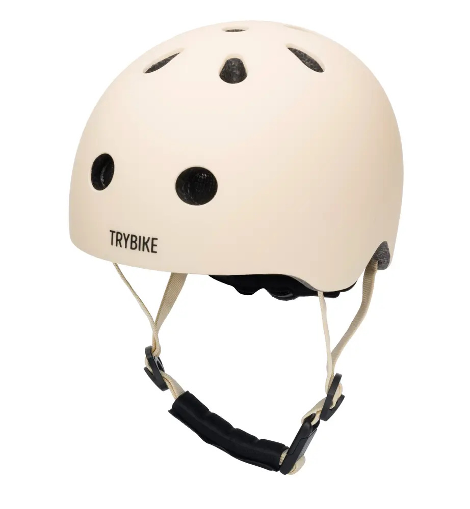 Trybike Cykelhjelm Med Retrolook   Cremefarvet Xs