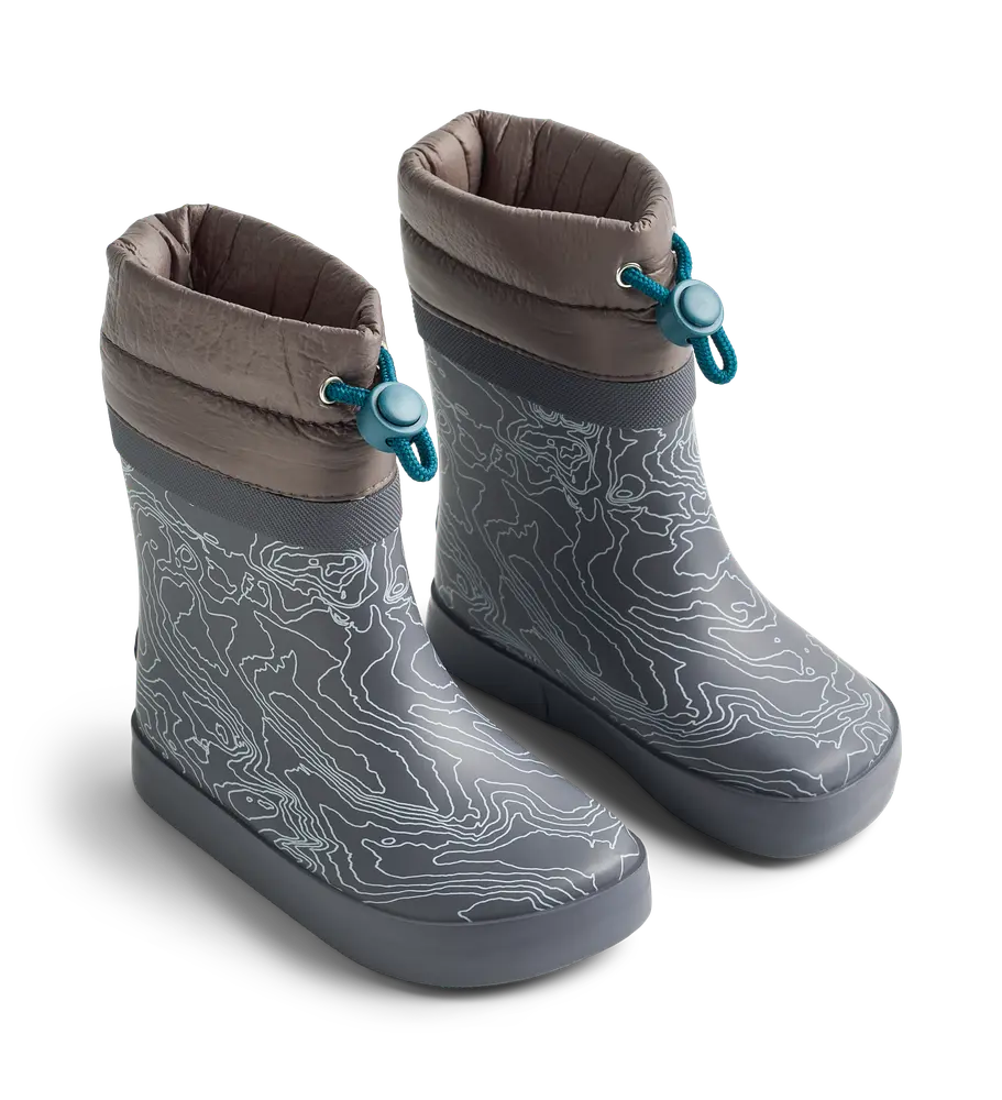 Wheat Arden Barefoot Termo Gummistøvle Dark Reflective Map 31