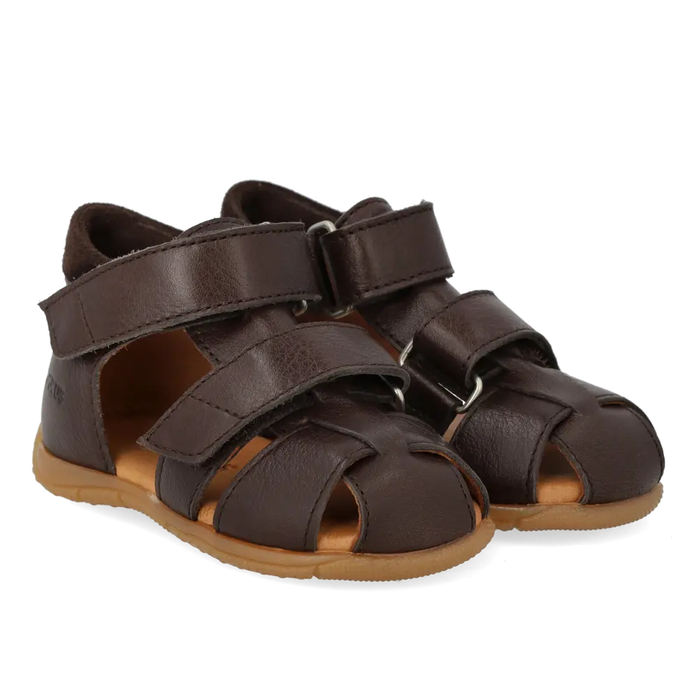 Begynder Sandal    Velcro Dark Brown Dark Brown 22