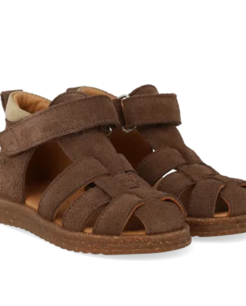 Begynder Sandal   Velcro Dark Taupe Sand 22