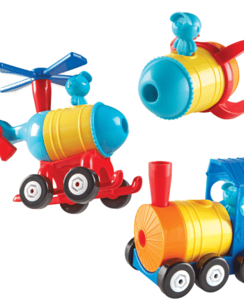 - -  Build It  Rocket-train-helicopter Byg-selv Learning Resources