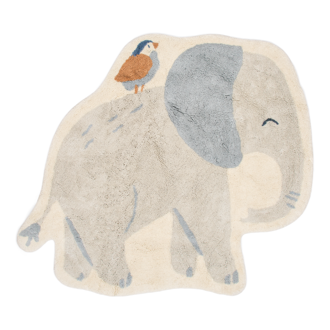 Little Dutch Gulvtæppe Elefant  Grå 120 Cm