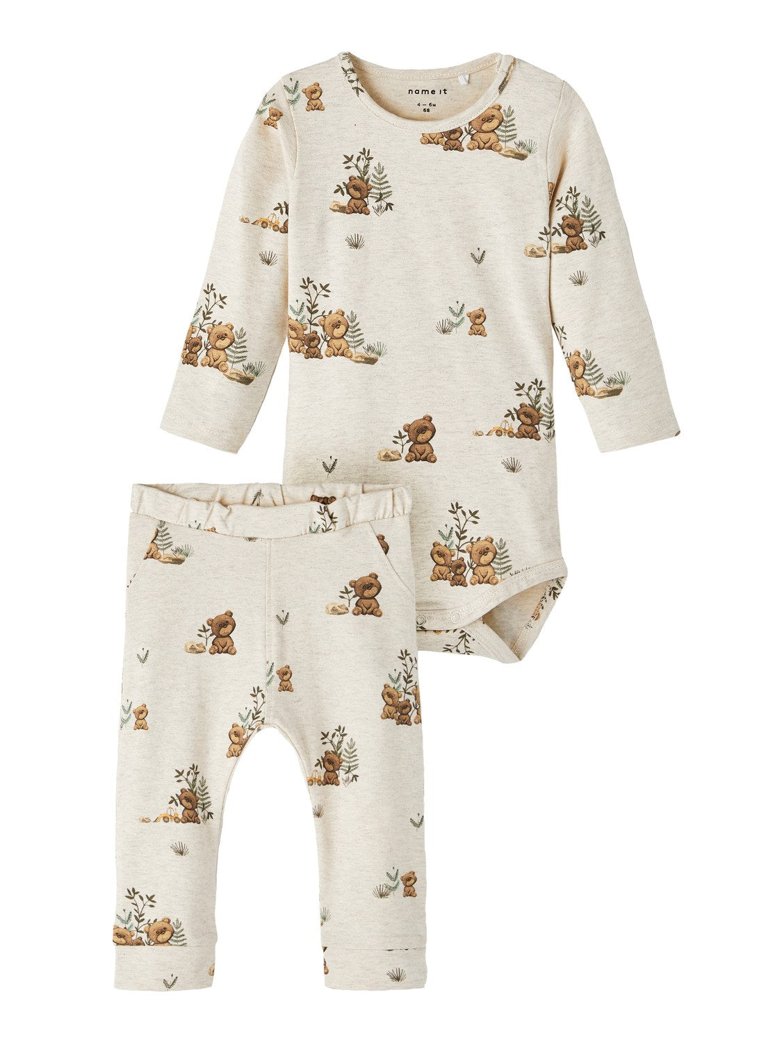Name It Dart Body   Pants Sæt Peyote Melange 56 Cm