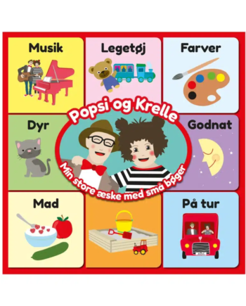 Popsi Og Krelle Min Store æske Med   Små Bøger