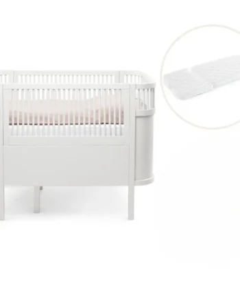 Sebra Baby   Jr  Seng White Med Träumeland Madras  Signatur