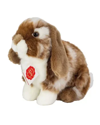 Teddy Hermann Siddende Kanin Hvid-mørkebrun 20 Cm